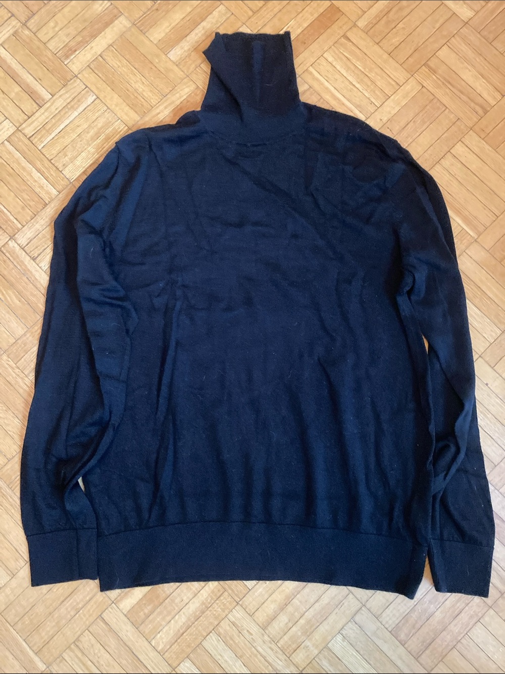 GAP Men's Merino Wool Black Turtleneck Sweater